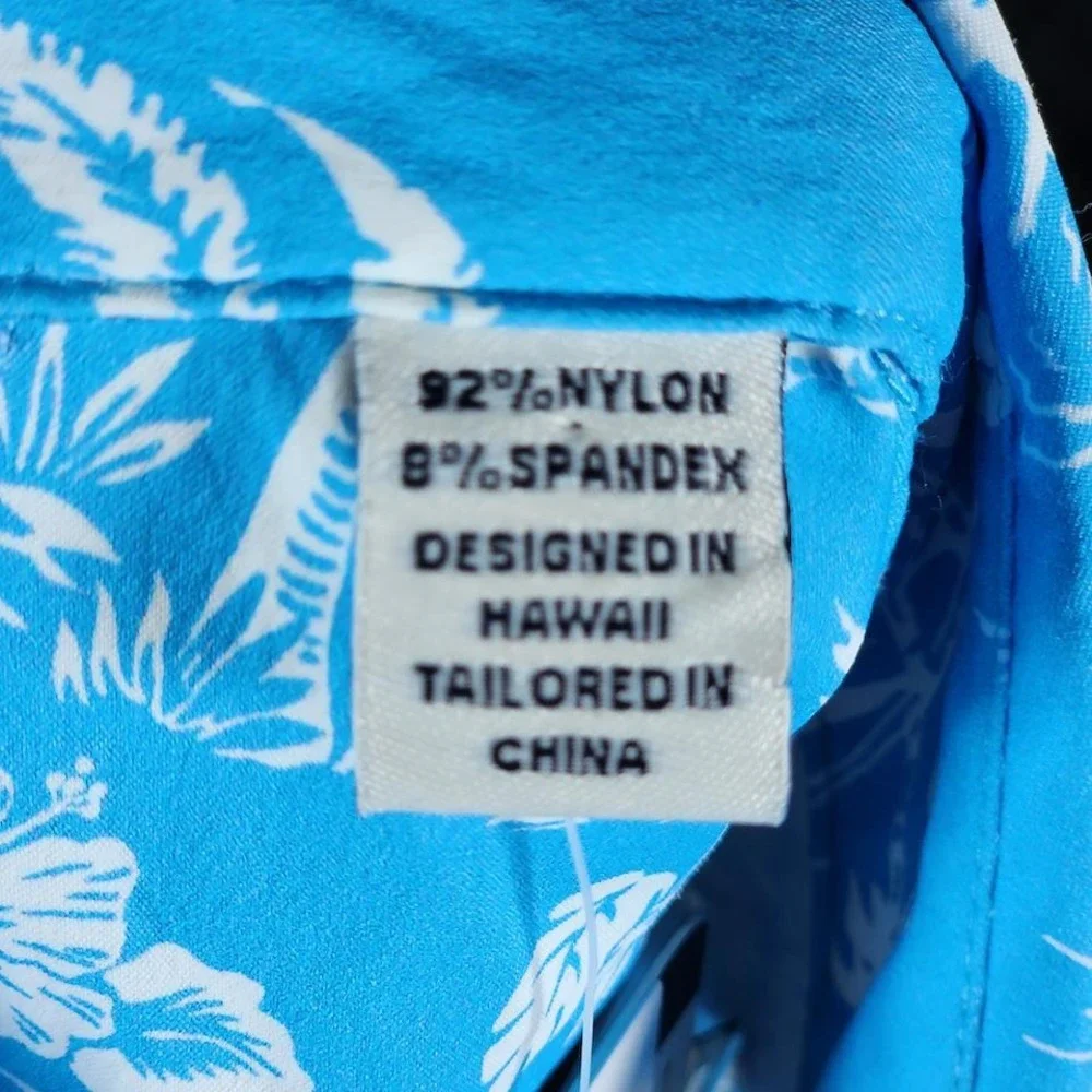 Reyn Spooner Tampa Bay Rays MLB Performance Hawaiian Shirt Mens Small Light Blue - Picture 8 of 10